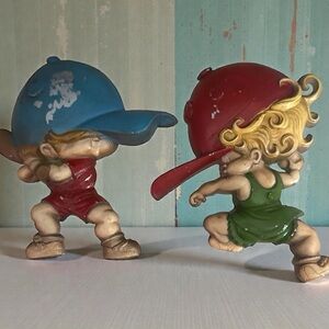 Vintage 1970’s  Sexton Cast Aluminum/Metal Wall Plaques Set Of 2